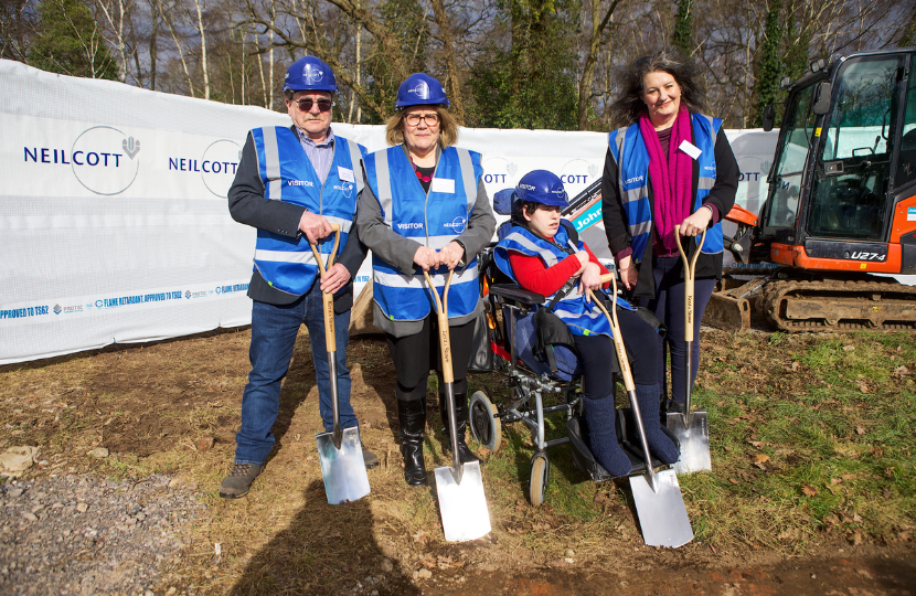 Groundbreaking ceremony for new short breaks accommodation