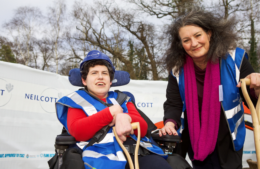 Groundbreaking ceremony for new short breaks accommodation