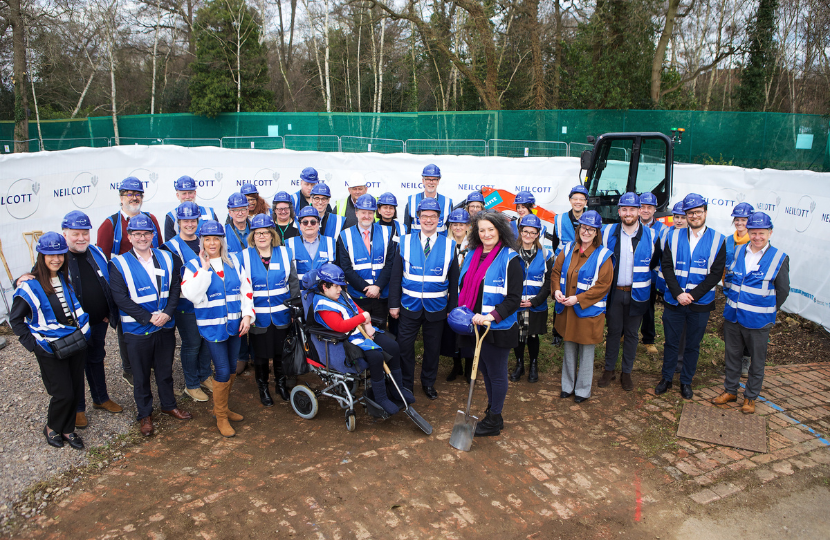 Groundbreaking ceremony for new short breaks accommodation