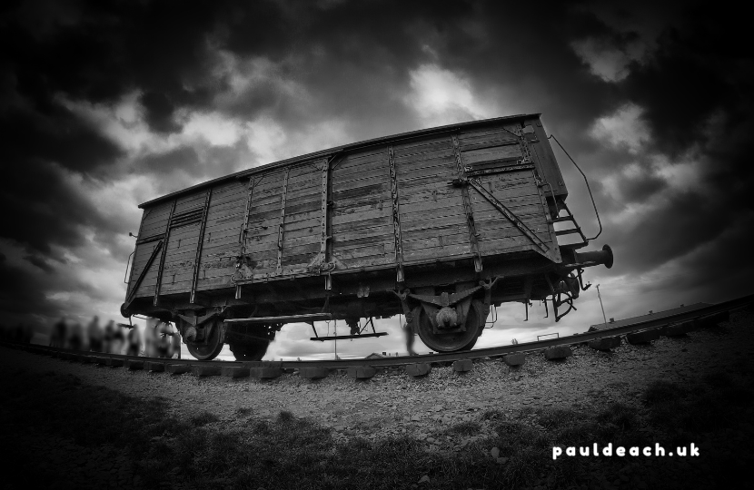 Cattle Truck at Birkenau used to transport Jews to the death camp