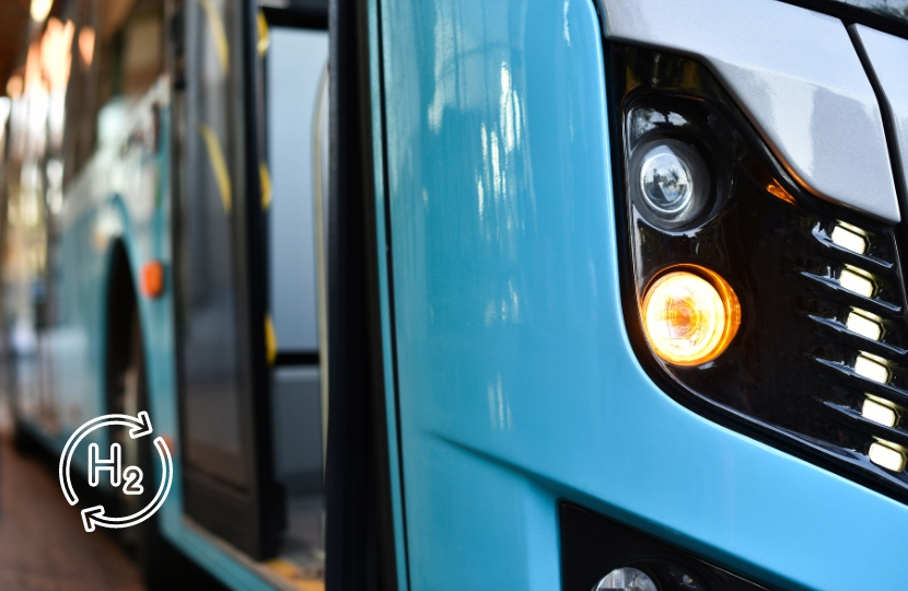 hydrogen powered buses