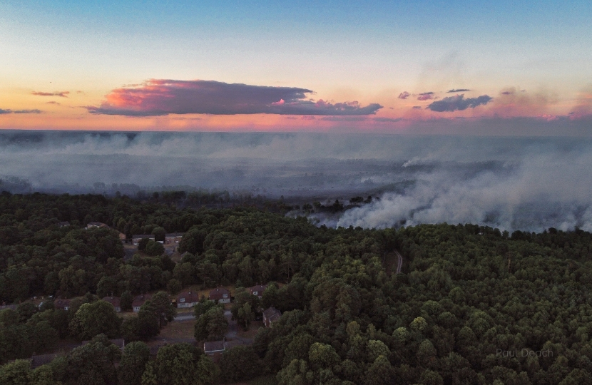 Chobham Ridges Wild Fire