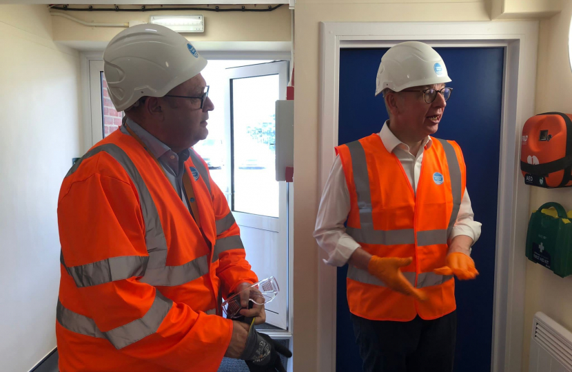 Michael Gove MP meeting with Thames Water at Camberley Treatment Works