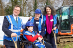 Groundbreaking ceremony for new short breaks accommodation