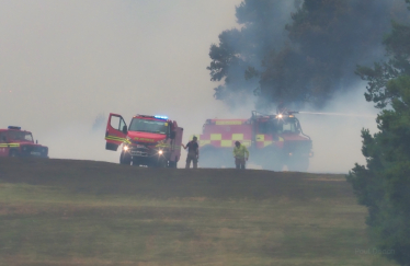 Surrey Fire and Rescue Service - Wildfire - Image by Paul Deach